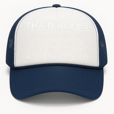 Train Rules Ho O G N Gauge Train Track Trucker Hat