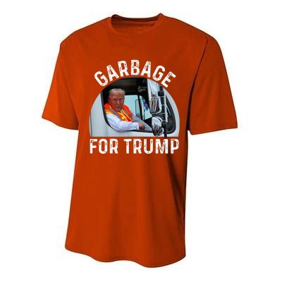 Trump Rides In Garbage Truck S Garbage For Trump Performance Sprint T-Shirt