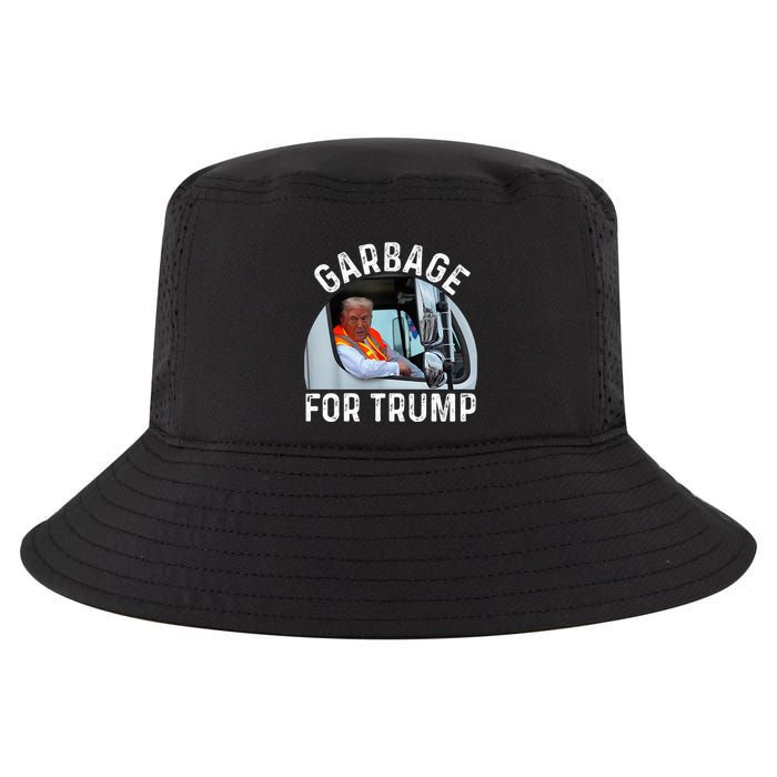 Trump Rides In Garbage Truck S Garbage For Trump Cool Comfort Performance Bucket Hat
