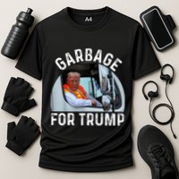 Trump Rides In Garbage Truck S Garbage For Trump Cooling Performance Crew T-Shirt