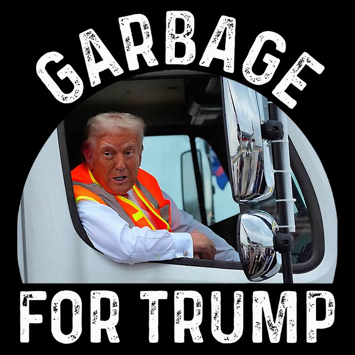 Trump Rides In Garbage Truck S Garbage For Trump City Backpack