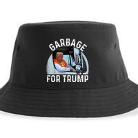 Trump Rides In Garbage Truck S Garbage For Trump Sustainable Bucket Hat