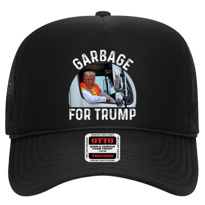 Trump Rides In Garbage Truck S Garbage For Trump Trucker Hat