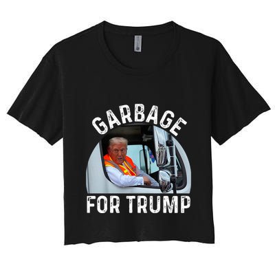 Trump Rides In Garbage Truck S Garbage For Trump Crop Top