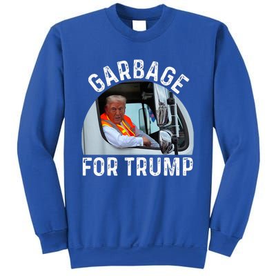 Trump Rides In Garbage Truck S Garbage For Trump Sweatshirt