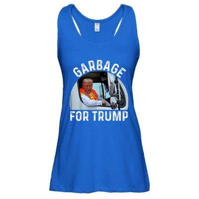 Trump Rides In Garbage Truck S Garbage For Trump Ladies Essential Flowy Tank