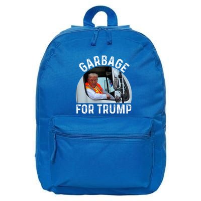 Trump Rides In Garbage Truck S Garbage For Trump 16 in Basic Backpack