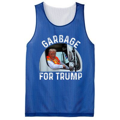 Trump Rides In Garbage Truck S Garbage For Trump Mesh Reversible Basketball Jersey Tank