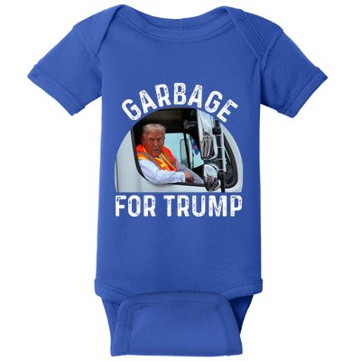 Trump Rides In Garbage Truck S Garbage For Trump Baby Bodysuit