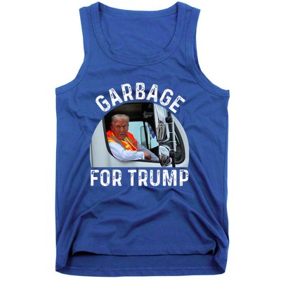 Trump Rides In Garbage Truck S Garbage For Trump Tank Top