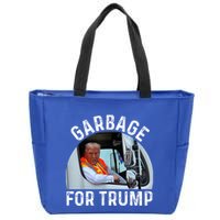 Trump Rides In Garbage Truck S Garbage For Trump Zip Tote Bag