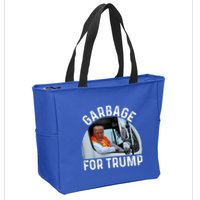 Trump Rides In Garbage Truck S Garbage For Trump Zip Tote Bag