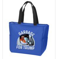 Trump Rides In Garbage Truck S Garbage For Trump Zip Tote Bag