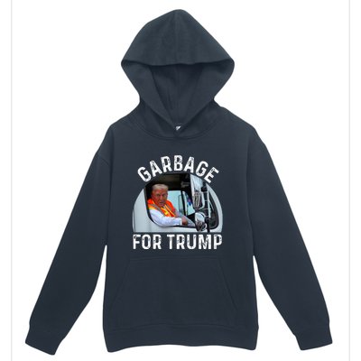 Trump Rides In Garbage Truck S Garbage For Trump Urban Pullover Hoodie