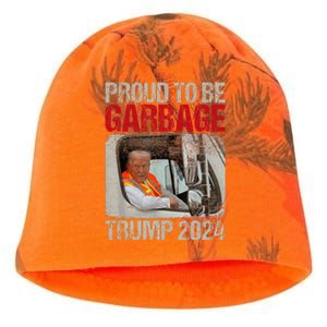 Trump Rides In Garbage Truck Tees Garbage For Trump Kati - Camo Knit Beanie