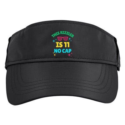 This Rizzler Is 11 Birthday Eleven 11 Birthday Adult Drive Performance Visor