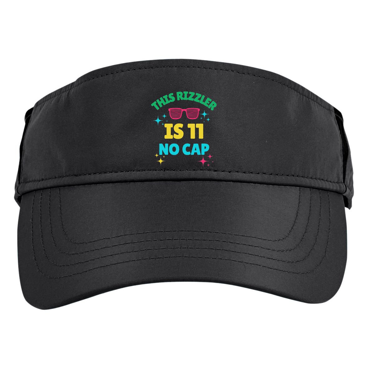 This Rizzler Is 11 Birthday Eleven 11 Birthday Adult Drive Performance Visor
