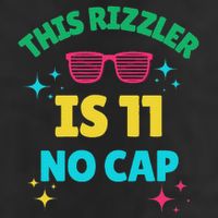 This Rizzler Is 11 Birthday Eleven 11 Birthday Adult Drive Performance Visor