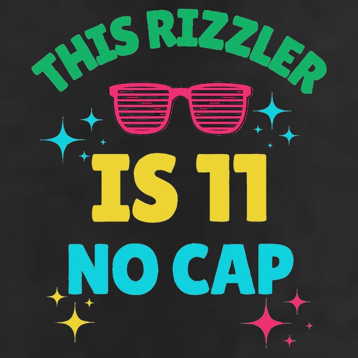This Rizzler Is 11 Birthday Eleven 11 Birthday Adult Drive Performance Visor