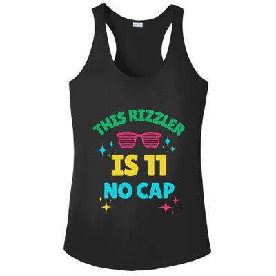 This Rizzler Is 11 Birthday Eleven 11 Birthday Ladies PosiCharge Competitor Racerback Tank