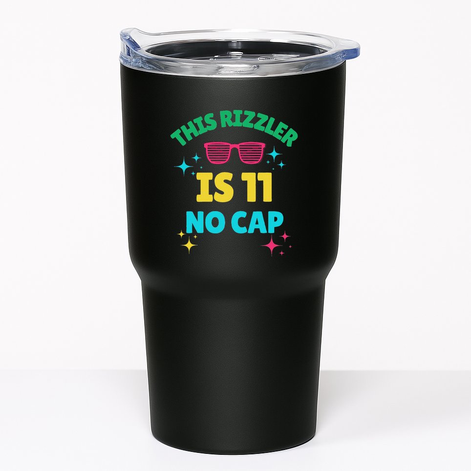 This Rizzler Is 11 Birthday Eleven 11 Birthday Tumbler