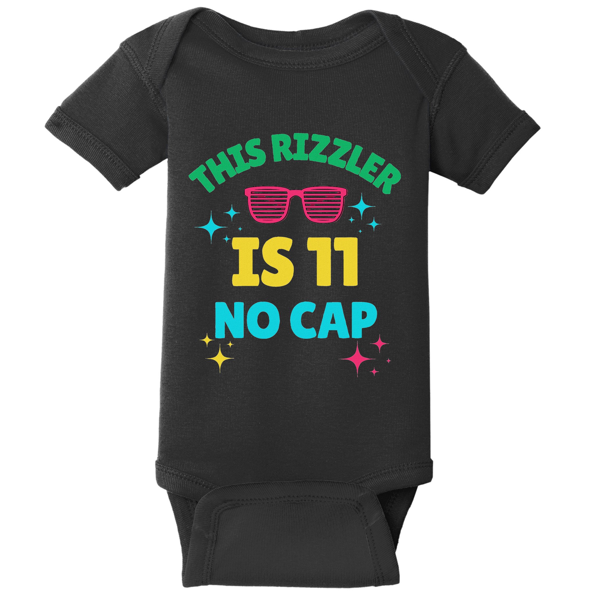 This Rizzler Is 11 Birthday Eleven 11 Birthday Baby Bodysuit