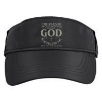 The Reason I'm Old And Wise Is Because God Protected Me Adult Drive Performance Visor