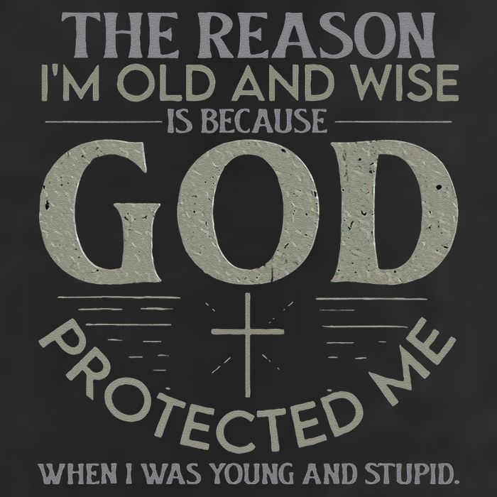 The Reason I'm Old And Wise Is Because God Protected Me 25L Jumbo Tote