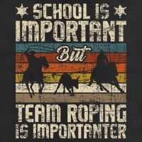 Team Roping Is Importanter Horse Ride Cowboy Header Heeler Beanie