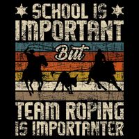 Team Roping Is Importanter Horse Ride Cowboy Header Heeler Drawstring Bag