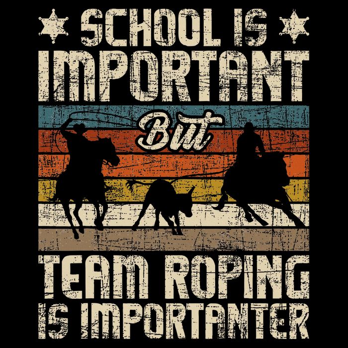 Team Roping Is Importanter Horse Ride Cowboy Header Heeler Drawstring Bag