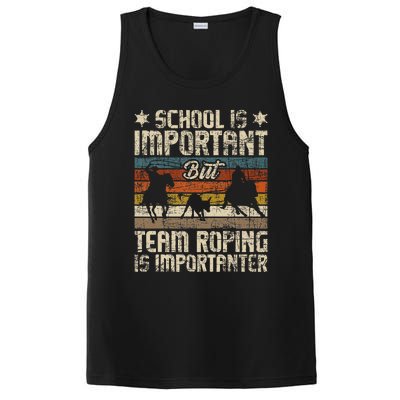 Team Roping Is Importanter Horse Ride Cowboy Header Heeler PosiCharge Competitor Tank