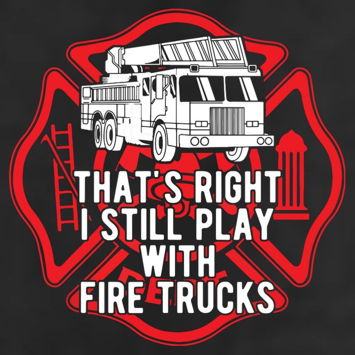 Thats Right I Still Play With Fire Trucks Firefighter Gifts Adult Drive Performance Visor