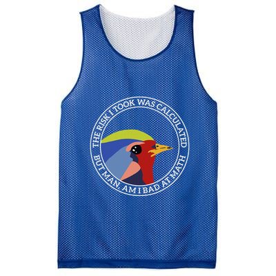 The Risk I Took Was Calculated But Man Am I Bad At Math Mesh Reversible Basketball Jersey Tank