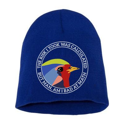 The Risk I Took Was Calculated But Man Am I Bad At Math Short Acrylic Beanie