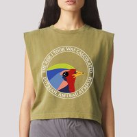 The Risk I Took Was Calculated But Man Am I Bad At Math Garment-Dyed Women's Muscle Tee