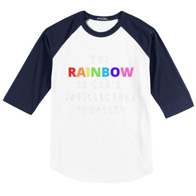 The Rainbow is God's Intellectual Property Baseball Sleeve Shirt