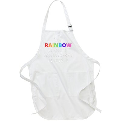 The Rainbow is God's Intellectual Property Full-Length Apron With Pockets