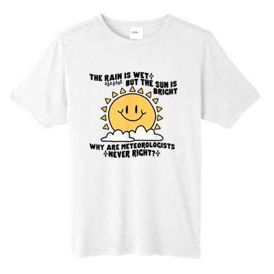 The Rain Is Wet But The Sun Is Bright Why Are Meteorologists Tall Fusion ChromaSoft Performance T-Shirt