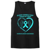 Teal Ribbon In Memory Of My Mom Ovarian Cancer Awareness PosiCharge Competitor Tank