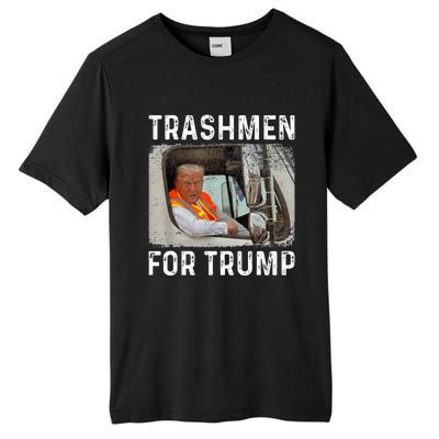 Trump Rides In Garbage Truck Tall Fusion ChromaSoft Performance T-Shirt