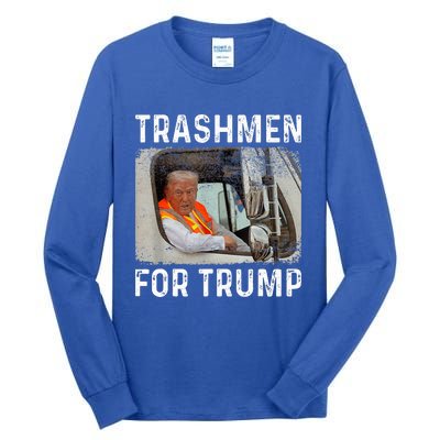 Trump Rides In Garbage Truck Tall Long Sleeve T-Shirt