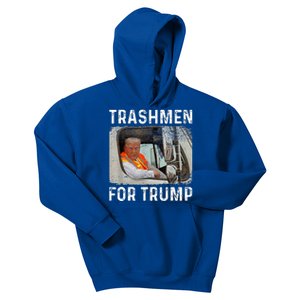 Trump Rides In Garbage Truck Kids Hoodie