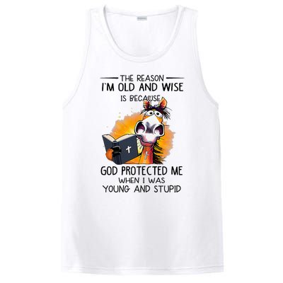 The Reason IM Old And Wise Is Because God Protected Me PosiCharge Competitor Tank