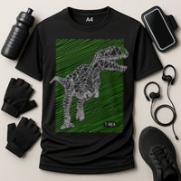 T Rex Illustration Performance Shirt