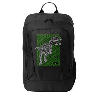 T Rex Illustration City Backpack