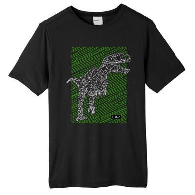 T Rex Illustration Tall Fusion ChromaSoft Performance T-Shirt