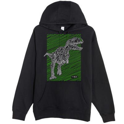 T Rex Illustration Premium Pullover Hoodie