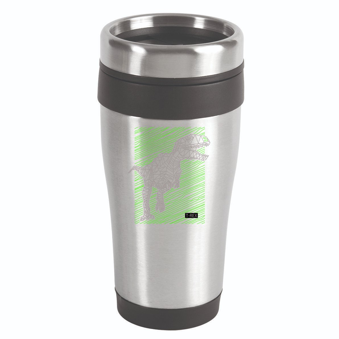 T Rex Illustration 16oz Travel Tumbler