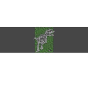 T Rex Illustration Bumper Sticker